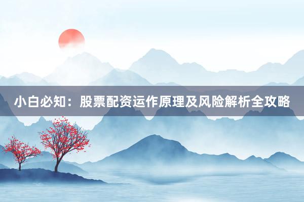 小白必知：股票配资运作原理及风险解析全攻略