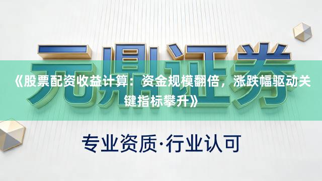 《股票配资收益计算：资金规模翻倍，涨跌幅驱动关键指标攀升》