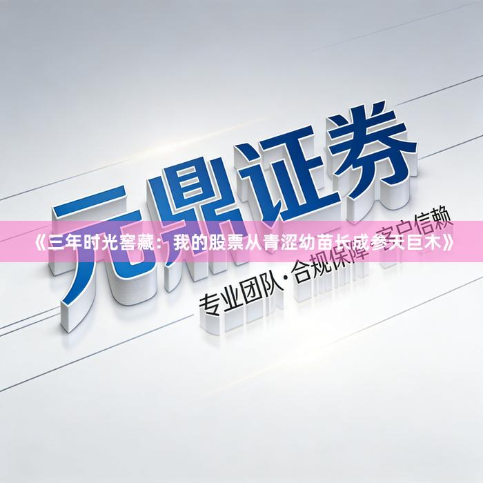 《三年时光窖藏：我的股票从青涩幼苗长成参天巨木》