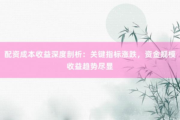 配资成本收益深度剖析：关键指标涨跌，资金规模收益趋势尽显