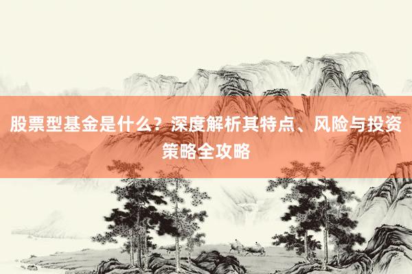 股票型基金是什么？深度解析其特点、风险与投资策略全攻略