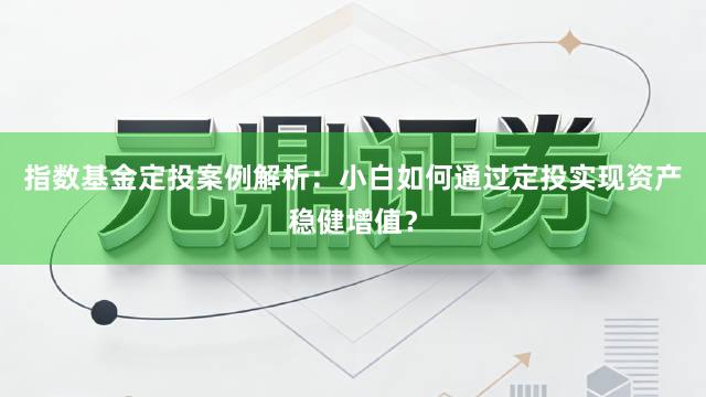 指数基金定投案例解析：小白如何通过定投实现资产稳健增值？