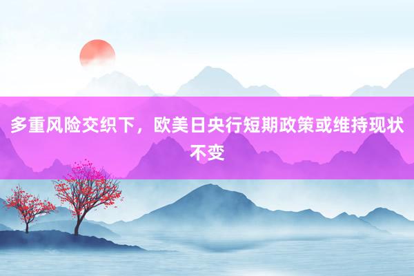 多重风险交织下,欧美日央行短期政策或维持现状不变